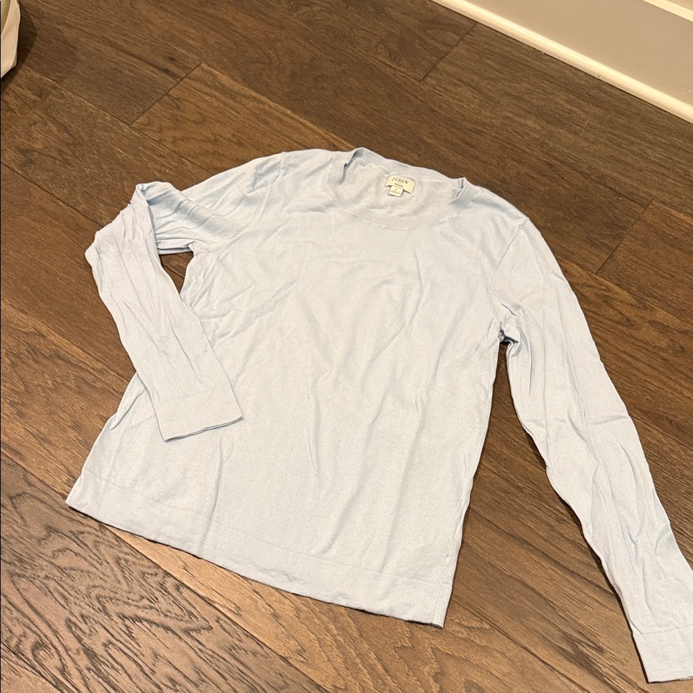 J. Crew Soft Sky Blue Crew Neck Sweater